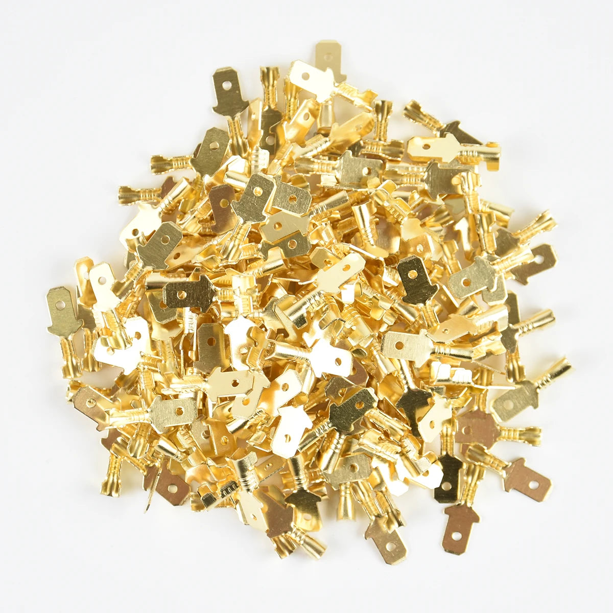 100Pcs/Lot 2.8/4.8/6.3mm Female and Male Crimp Terminal Brass Car Speaker Electric Wire Connectors And Insulating Sheath