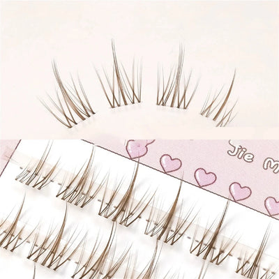 Brown Sunflower False Eyelashes Black Natural Manga Lashes Anime Eyelashes Large Capacity Eyelashes Extension Chinese Makeup