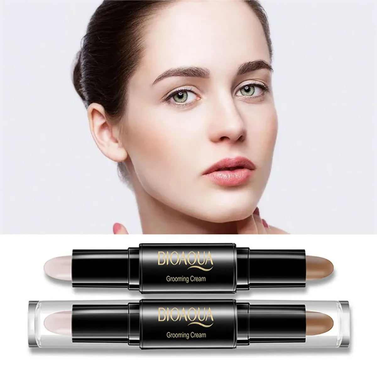 Double Head Contour  Face Foundation Concealer Pen Long Lasting Dark Circles Corrector Contour Concealers Stick Cosmetic Makeup