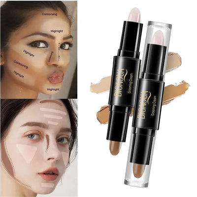 Double Head Contour  Face Foundation Concealer Pen Long Lasting Dark Circles Corrector Contour Concealers Stick Cosmetic Makeup