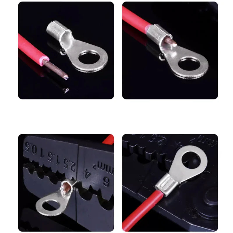 Boxed Crimp Terminal,Electrical Connector,U/O Shaped,Splicing Termination 2.8/4.8/6.3mm,Wire Connector,Cable Termination Pliers