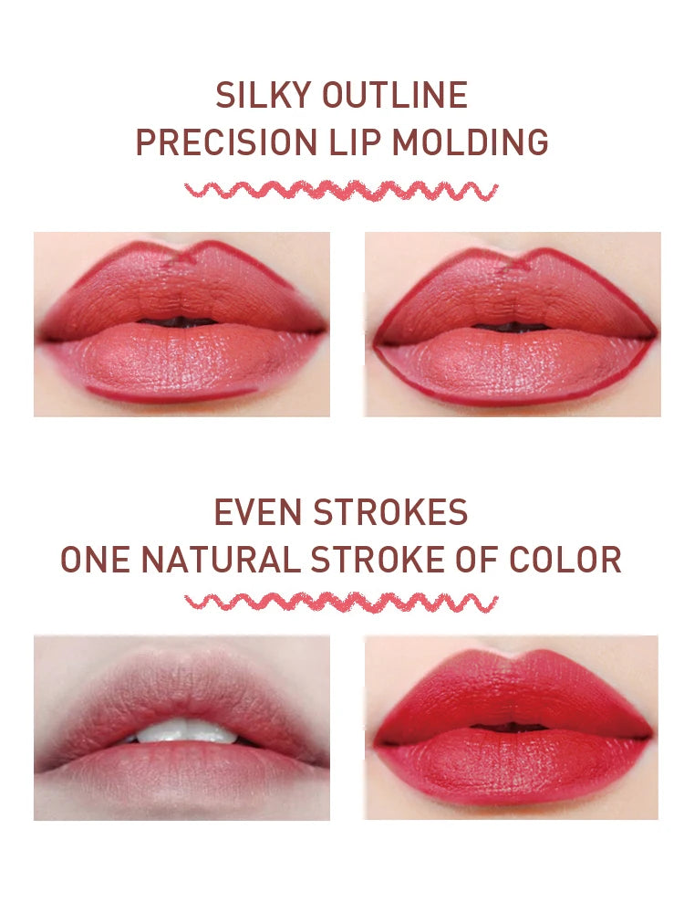 Waterproof matte lip liner Pencil Red Contour Tone lipstick Long-lasting Non-stick Cup Moisturizing Lip Makeup 8 color gift for