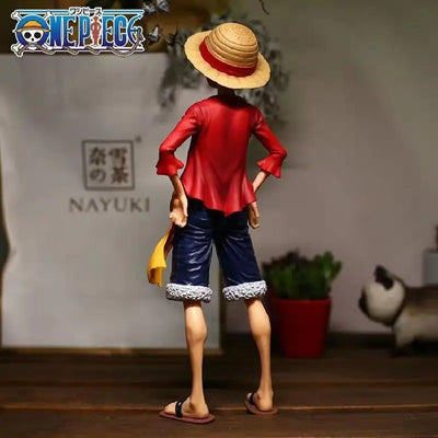 Hot 28cm  One Piece Anime Figure Confident Smiley Luffy Three Form Face Changing Doll Action Figurine Model Toys  Kits