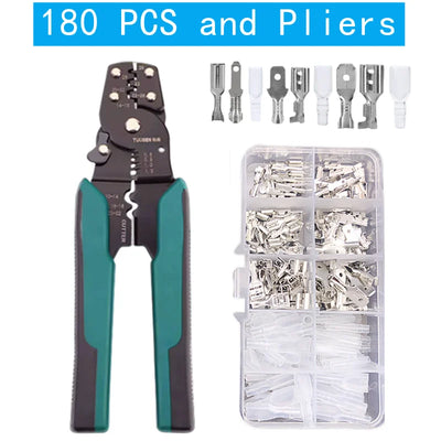 Boxed Crimp Terminal,Electrical Connector,U/O Shaped,Splicing Termination 2.8/4.8/6.3mm,Wire Connector,Cable Termination Pliers