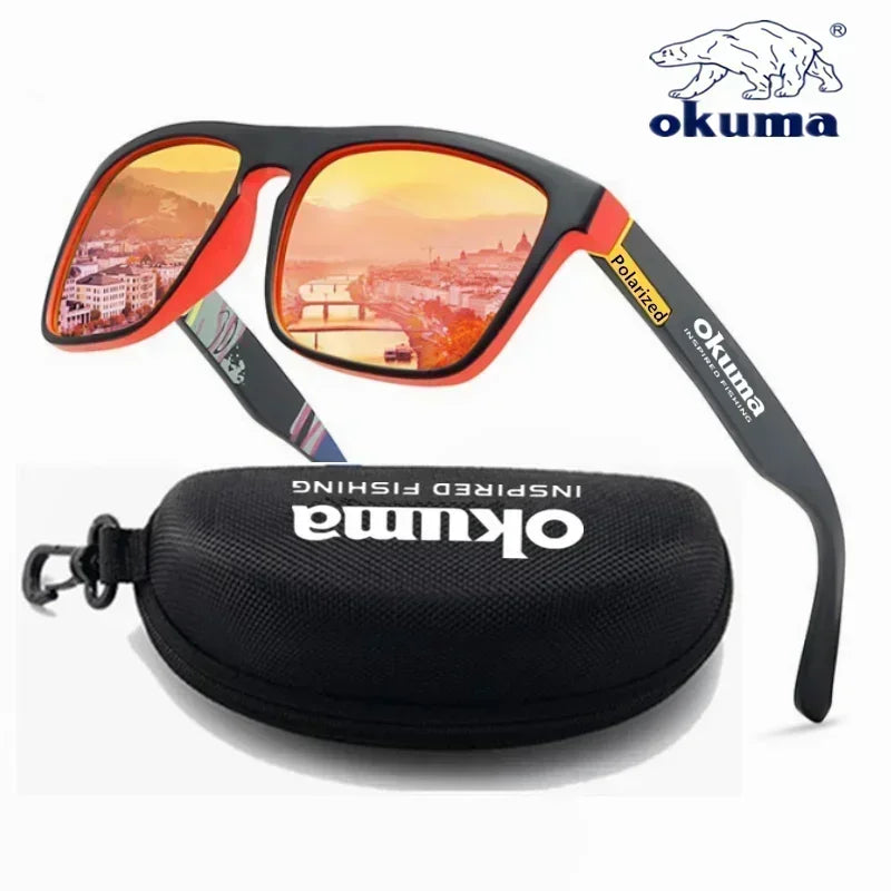 Okuma polarized sunglasses UV400 for men and women outdoor hunting, fishing, driving bicycles, sunglasses optional box