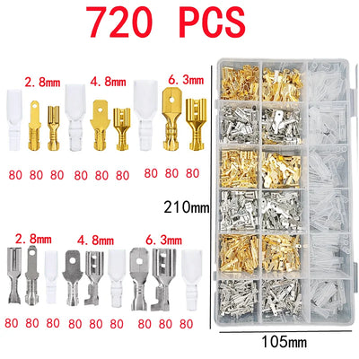 Boxed Crimp Terminal,Electrical Connector,U/O Shaped,Splicing Termination 2.8/4.8/6.3mm,Wire Connector,Cable Termination Pliers