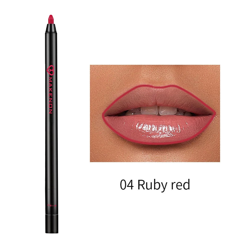 Waterproof matte lip liner Pencil Red Contour Tone lipstick Long-lasting Non-stick Cup Moisturizing Lip Makeup 8 color gift for