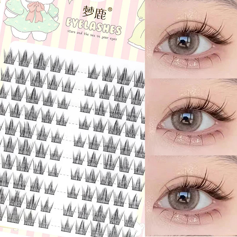 Brown Sunflower False Eyelashes Black Natural Manga Lashes Anime Eyelashes Large Capacity Eyelashes Extension Chinese Makeup