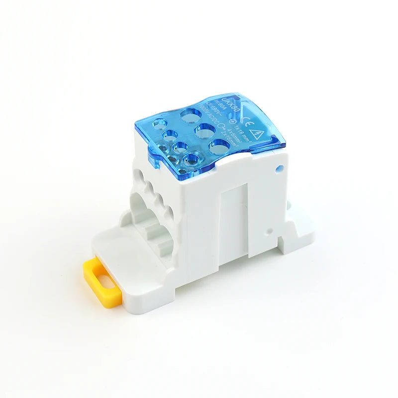 Electric Split Din Rail Terminal Block Junction Box Power Wire Electrical Connector UKK80A 125A 160A