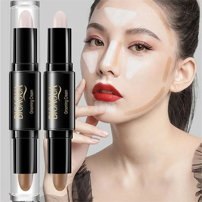 Double Head Contour  Face Foundation Concealer Pen Long Lasting Dark Circles Corrector Contour Concealers Stick Cosmetic Makeup