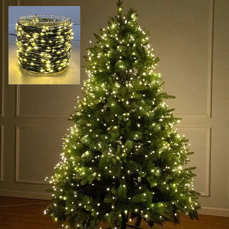 5-30M LED String Lights Fairy Lights String Warm White Garland for Christmas Light Tree Outdoor Wedding Party Garden Decoration