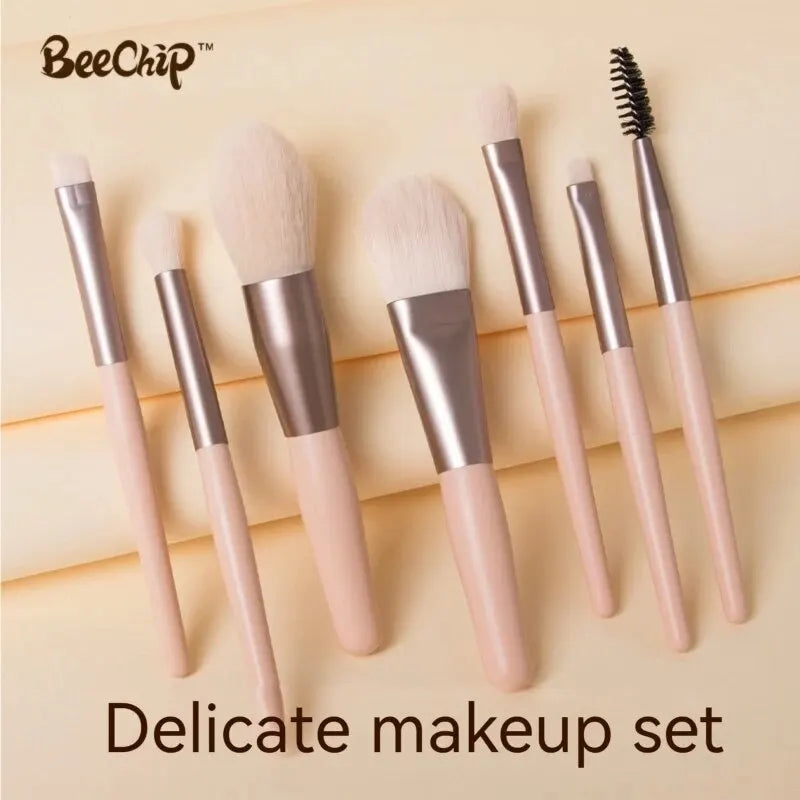 8PCS Women'S Makeup Brush Set Soft And Non-Sticky Smudges Naturally Made Of High Quality Synthetic Hair Soft Brush Makeup Tools