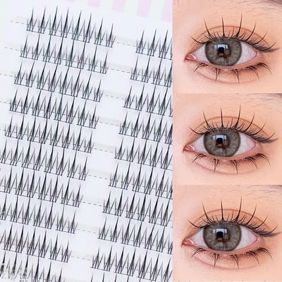 Brown Sunflower False Eyelashes Black Natural Manga Lashes Anime Eyelashes Large Capacity Eyelashes Extension Chinese Makeup