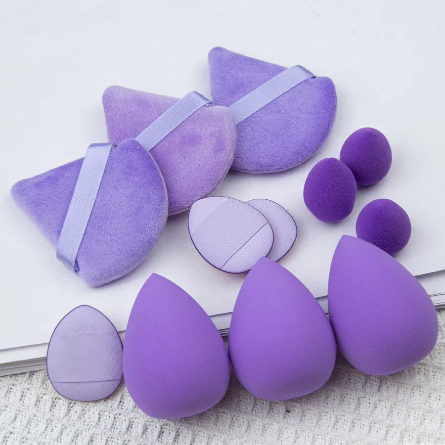 12pcs Makeup Sponge Blender Beauty Egg Soft Cosmetic Puff Foundation Sponges Powder Puff Women Make Up Accessories Beauty Tools