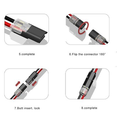 10pcs 2 Pin Way Plug Waterproof Electrical Connector Car Wire Cable Automotive Electrical Connector Strip Terminal Connection