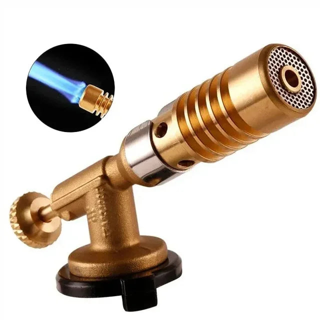 Portable Welding Torch Flame Gas Torch Flame Gun Blow Gas Lighter for BBQ Outdoor Camping Cooking Lighter Heating Camping