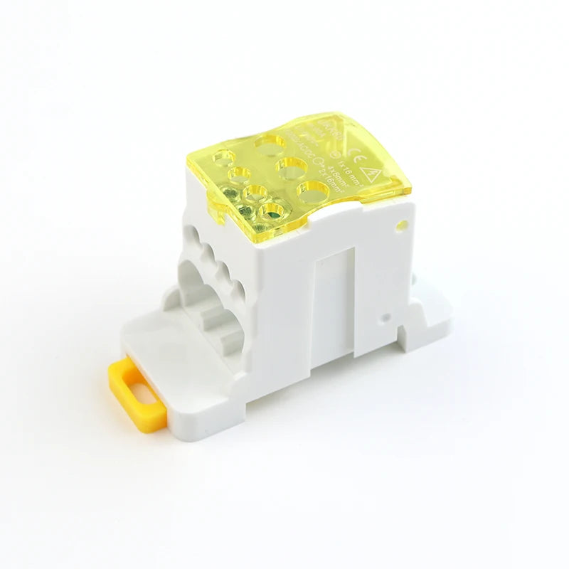 Electric Split Din Rail Terminal Block Junction Box Power Wire Electrical Connector UKK80A 125A 160A