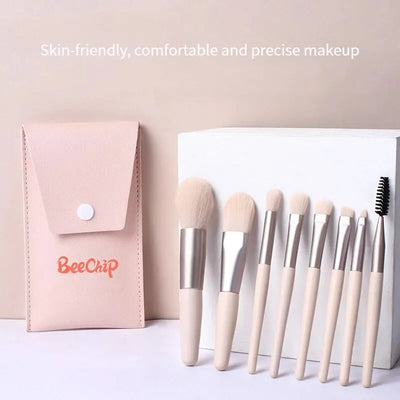 8PCS Women'S Makeup Brush Set Soft And Non-Sticky Smudges Naturally Made Of High Quality Synthetic Hair Soft Brush Makeup Tools