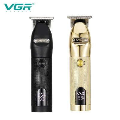 VGR Electric Hair Clipper Professional Personal Care Barber Hair Trimmer Men Shaver LCD Rechargeable Metal Hair Clippers V-275