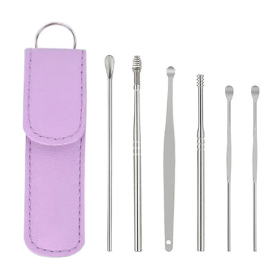 Ear Cleaner Wax Pickers Earpick Wax Remover Curette Ear Pick Cleaner Kit Spoon Care Ear Clean Tool