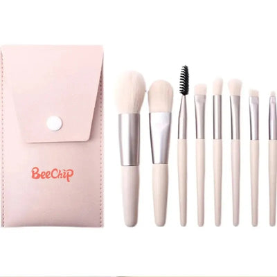 8PCS Women'S Makeup Brush Set Soft And Non-Sticky Smudges Naturally Made Of High Quality Synthetic Hair Soft Brush Makeup Tools