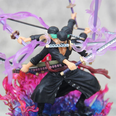 Hot One Piece 15cm Anime Figure  Asura Roronoa Zoro Statue Action Figure Collection Model Kid Toy