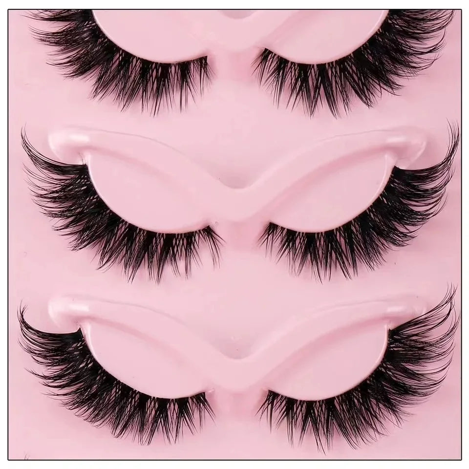 Hot Selling Look Natural Makeup 5 Pairs Cat Eye Lashes