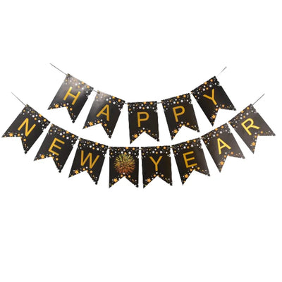 Happy New Year 2025 Balloons Gold Number 2025 Foil Balloons Happy New Year Letters Balloon Banner Gold New Years Eve Party Decor