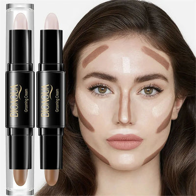 Double Head Contour  Face Foundation Concealer Pen Long Lasting Dark Circles Corrector Contour Concealers Stick Cosmetic Makeup