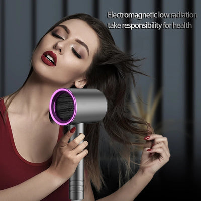 Hair Dryer Professional Collagen Electric Hair Brush Blue Light Negative Ion Dryer Free Shipping Personal Care Products