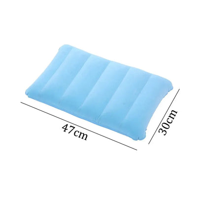 47x30cm Air Cushion Pillows Outdoor Camping Sleep Cushion Folding Square Lnflatable Pillows Travel Backrest Plane Head Rest Big