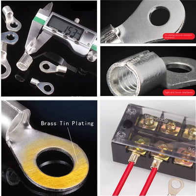 Boxed Crimp Terminal,Electrical Connector,U/O Shaped,Splicing Termination 2.8/4.8/6.3mm,Wire Connector,Cable Termination Pliers