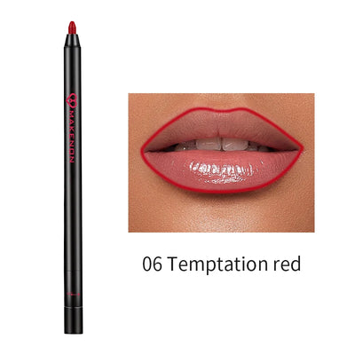 Waterproof matte lip liner Pencil Red Contour Tone lipstick Long-lasting Non-stick Cup Moisturizing Lip Makeup 8 color gift for