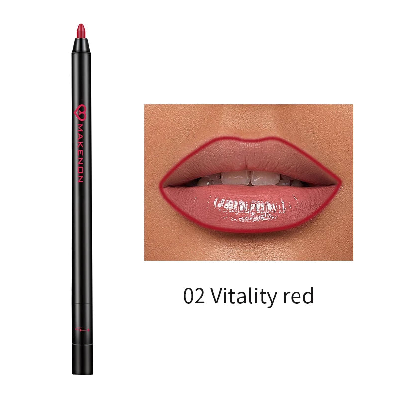 Waterproof matte lip liner Pencil Red Contour Tone lipstick Long-lasting Non-stick Cup Moisturizing Lip Makeup 8 color gift for