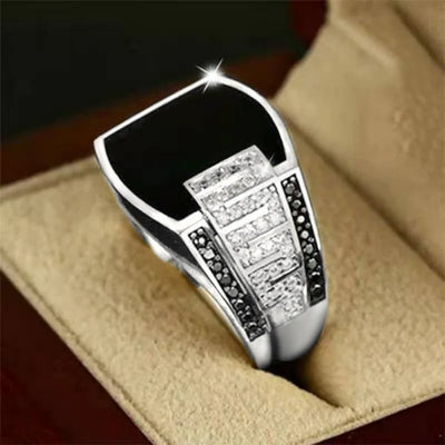 Classic Men's Ring Fashion Metal Gold Color Punk Rings for Men Engagement Wedding Luxury Jewelry