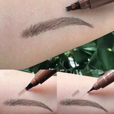 4 Point Eyebrow Pencil Maquillajes Para Mujer Waterproof Liquid Eyebrow Pen Makeup Long Lasting Cosmetic Microblade Brow Pencil