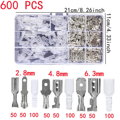 Boxed Crimp Terminal,Electrical Connector,U/O Shaped,Splicing Termination 2.8/4.8/6.3mm,Wire Connector,Cable Termination Pliers