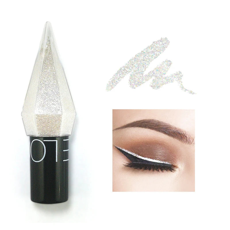 Liquid eye shadow eye highlight diamond sparkle flash eye shadow liquid brightening silkworm eye makeup tool