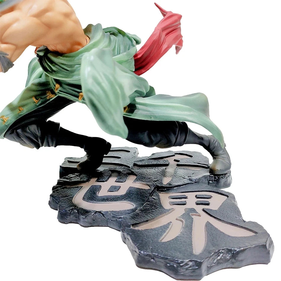 Hot One Piece 10cm Anime Figure GK Roronoa Zoro Three-blade Sa-maximum Manga Anime Statue Action Figure Collection Model Kid Toy