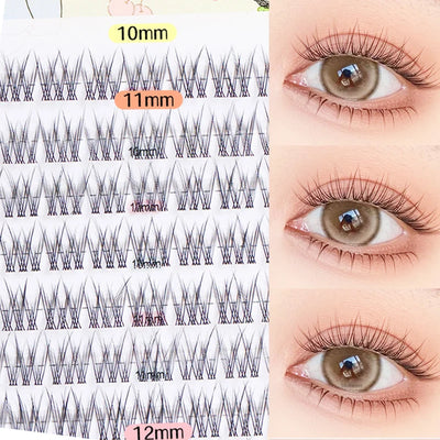 Brown Sunflower False Eyelashes Black Natural Manga Lashes Anime Eyelashes Large Capacity Eyelashes Extension Chinese Makeup